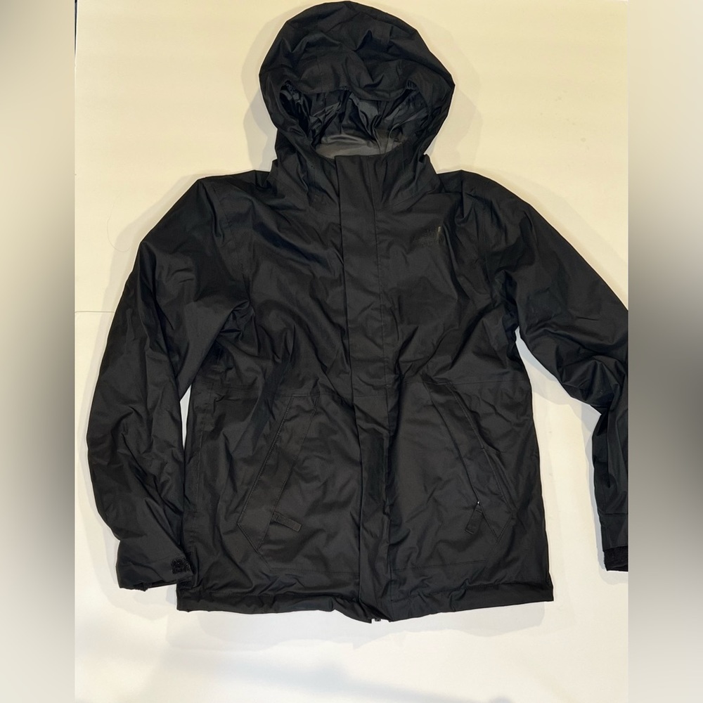 North Face kids jacket windbreaker boys 10/12 with removable fleece lining